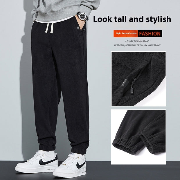 Thickened Outer Wear Loose Double-sided Velvet Ankle-tied