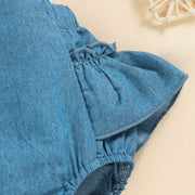 Girl Baby Denim Strap Pants
