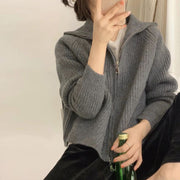 Knit Cardigan Womens Fashion Loose Outer Wear Lazy Sweater Jacket Top
