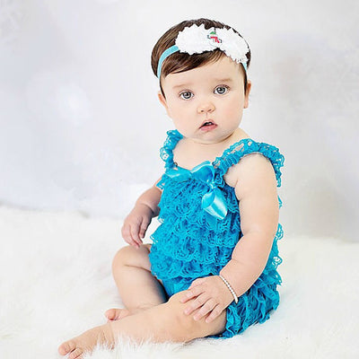 Lace Girls' Romper One-piece Dress