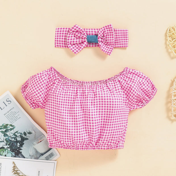 Girl Baby Denim Strap Pants