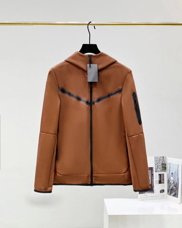 Chest Adhesive Tape Sleeve Arm Zipper Pocket Coat