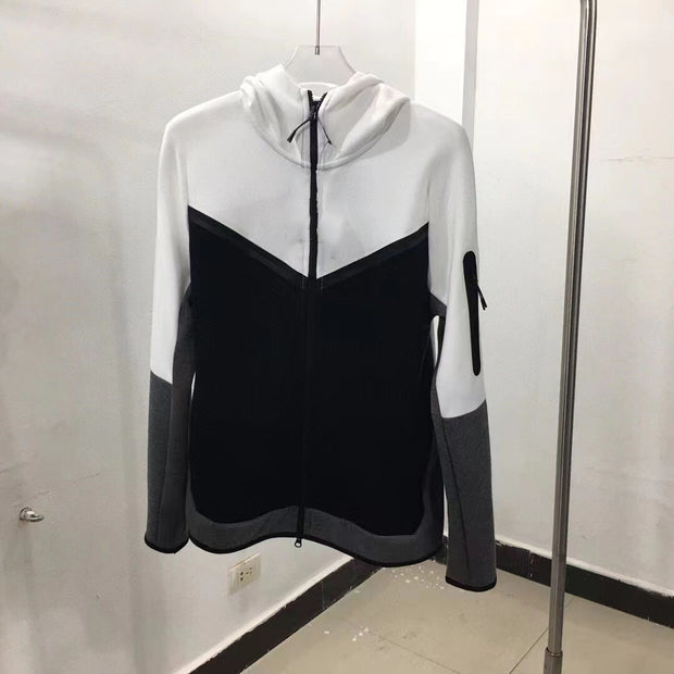 Chest Adhesive Tape Sleeve Arm Zipper Pocket Coat