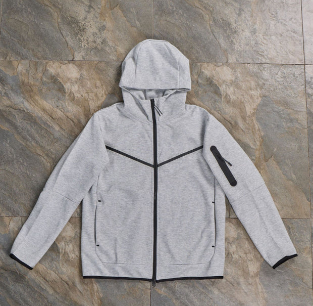 Chest Adhesive Tape Sleeve Arm Zipper Pocket Coat