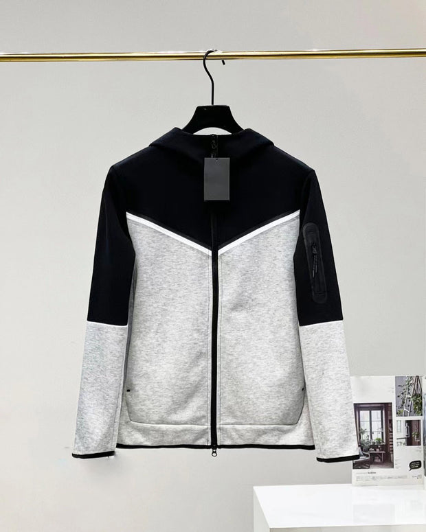 Chest Adhesive Tape Sleeve Arm Zipper Pocket Coat