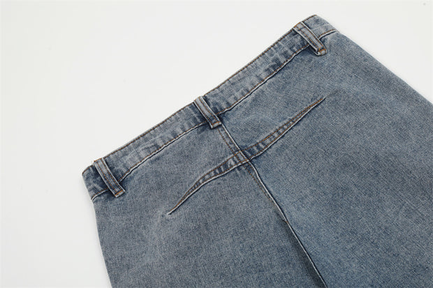 Fashion Personality Reverse Wear Jeans Men