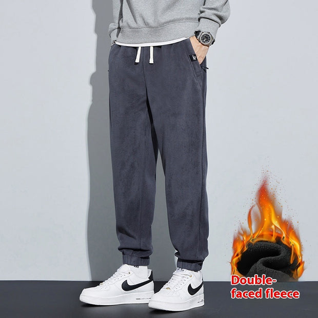 Thickened Outer Wear Loose Double-sided Velvet Ankle-tied