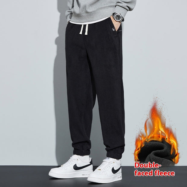 Thickened Outer Wear Loose Double-sided Velvet Ankle-tied