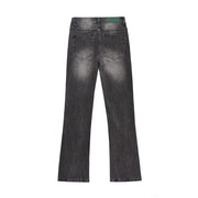 Washed Wear-white Jeans For Men