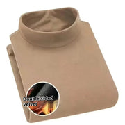 Winter Half-high Collar Keep Warm Pure Color Inner Wear Men