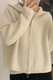 Knit Cardigan Womens Fashion Loose Outer Wear Lazy Sweater Jacket Top