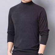Winter Half-high Collar Keep Warm Pure Color Inner Wear Men