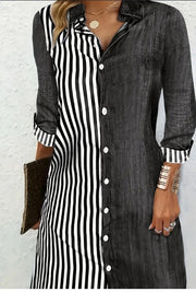 Stylish Striped Print Color - Comfortable Womens Clothing For Everyday Wear