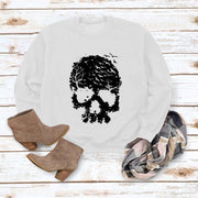 Women's Skull Print Blouse Loose Long Sleeve