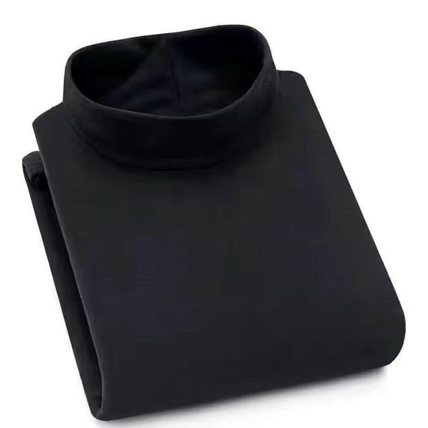 Winter Half-high Collar Keep Warm Pure Color Inner Wear Men
