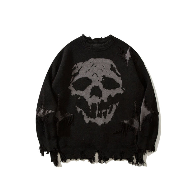 European And American Fashion Brand Knife Ripped Sweater