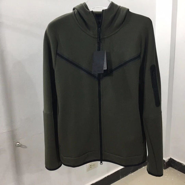 Chest Adhesive Tape Sleeve Arm Zipper Pocket Coat