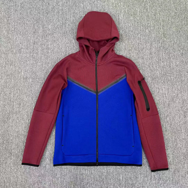 Chest Adhesive Tape Sleeve Arm Zipper Pocket Coat