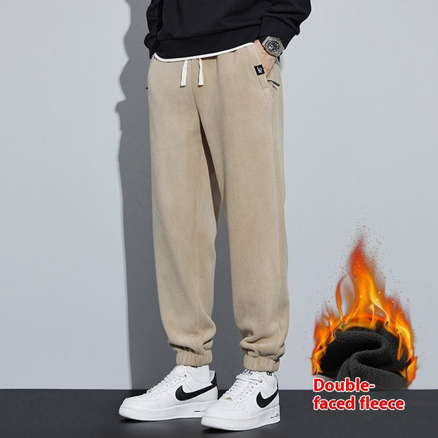 Thickened Outer Wear Loose Double-sided Velvet Ankle-tied