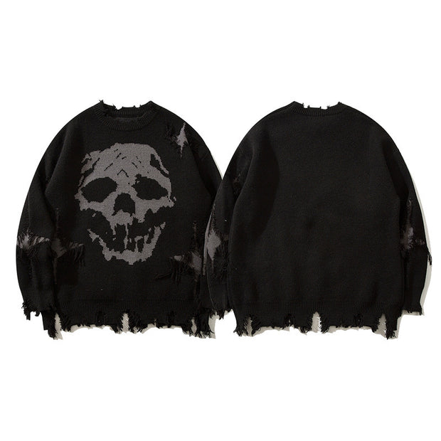 European And American Fashion Brand Knife Ripped Sweater