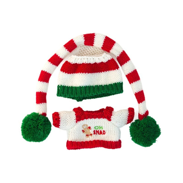 Christmas Sweater Gingerbread Man Doll Clothes Suit Shoes