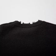 European And American Fashion Brand Knife Ripped Sweater