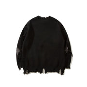 European And American Fashion Brand Knife Ripped Sweater