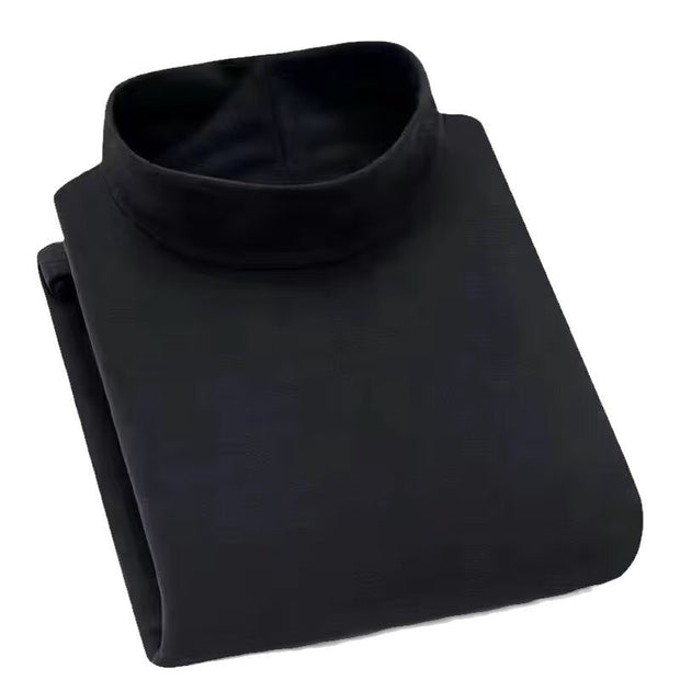 Winter Half-high Collar Keep Warm Pure Color Inner Wear Men