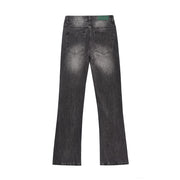 Washed Wear-white Jeans For Men